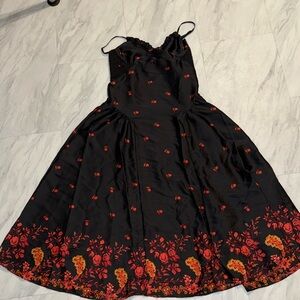 Intimately Free People Black Satin dress